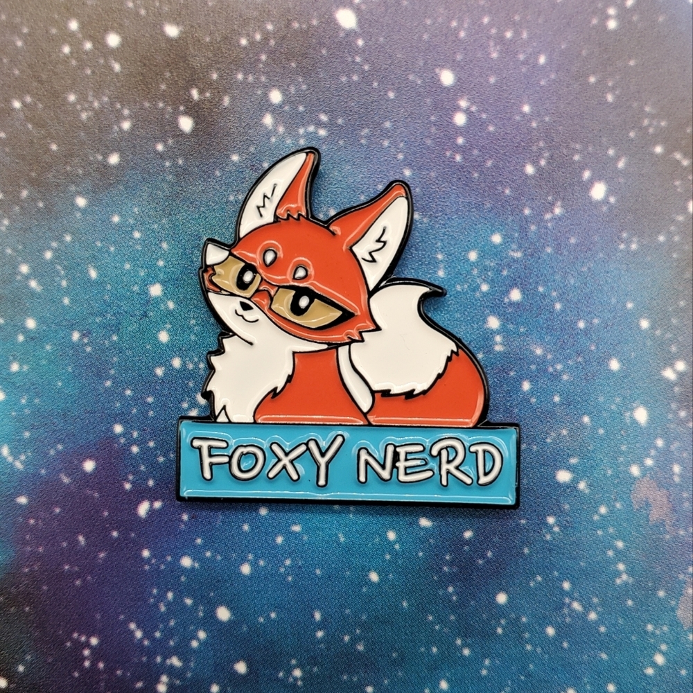 Foxy Nerd Enamel Pin